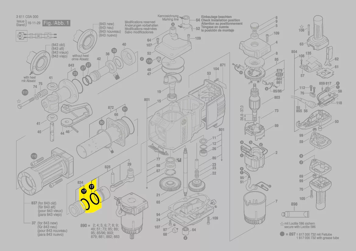 Joint torique réf. 1 610 210 210 BOSCH